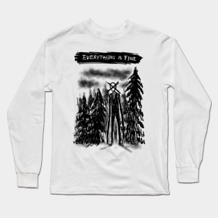 Lost in the Illusion of Slender Man: The Distorted Reality Long Sleeve T-Shirt